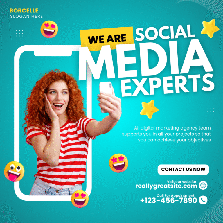Download and Edit Free Social Media Marketing Poster PSD Templates