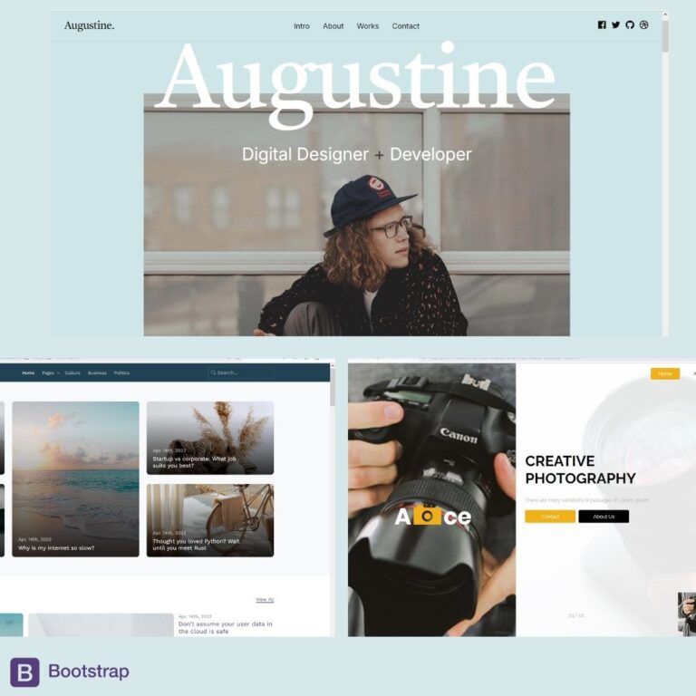 10 Free Website Templates – HTML, CSS, JS & Bootstrap